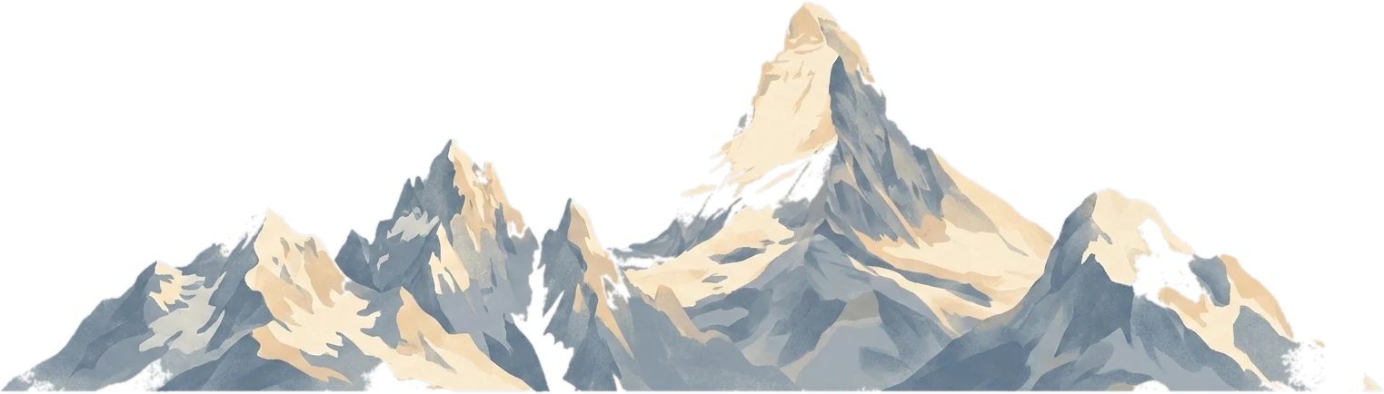 Chaîne alpine avec le Matterhorn